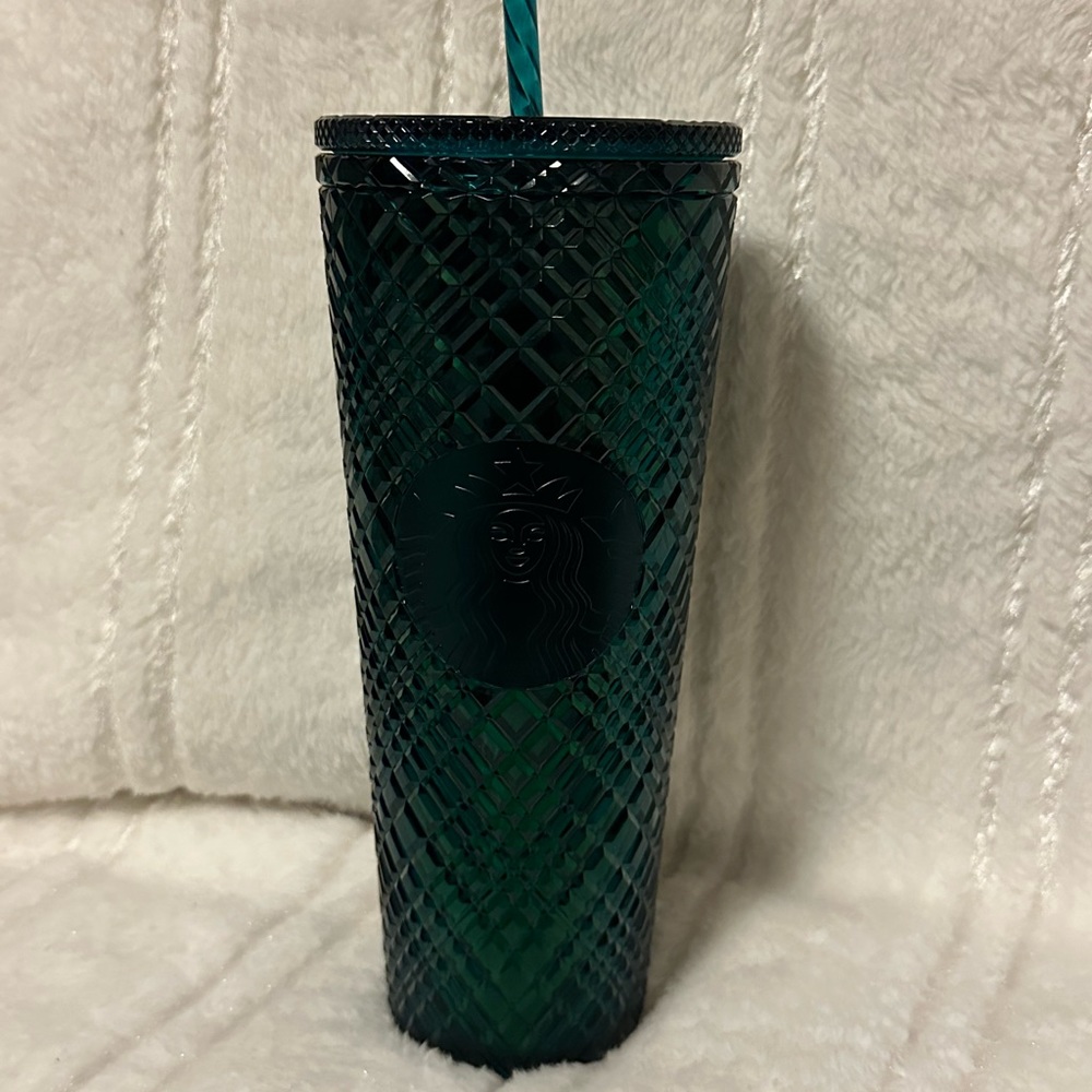 Starbucks 24oz green jeweled cup